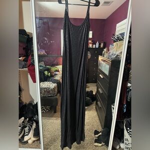 Aerie Shimmering Black Maxi Dress